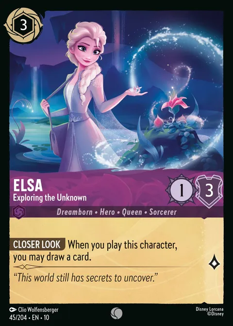 Elsa — Exploring the Unknown Disney Lorcana card