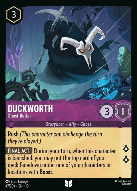 Duckworth — Ghost Butler Disney Lorcana card