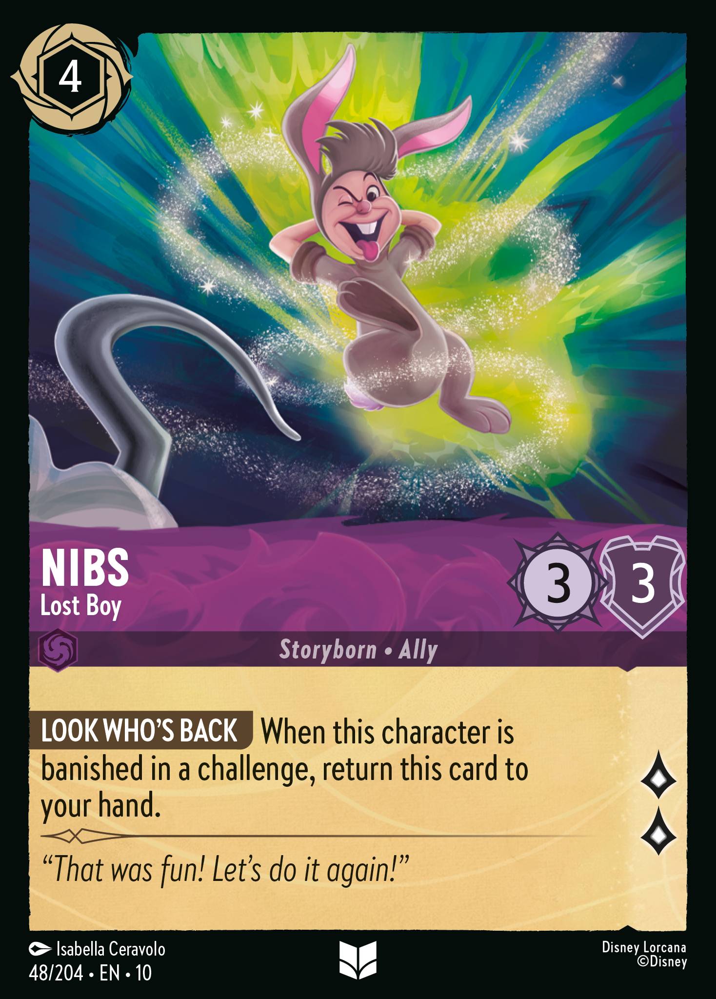 Nibs — Lost Boy Disney Lorcana card