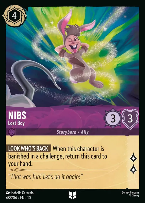 Nibs — Lost Boy Disney Lorcana card