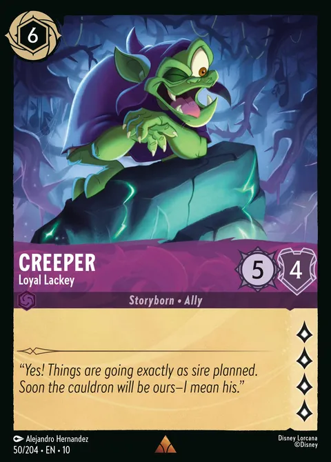 Creeper — Loyal Lackey Disney Lorcana card