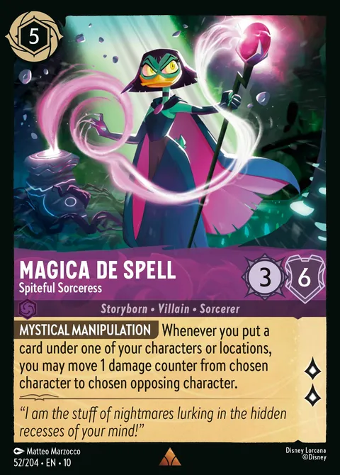 Magica De Spell — Spiteful Sorceress Disney Lorcana card