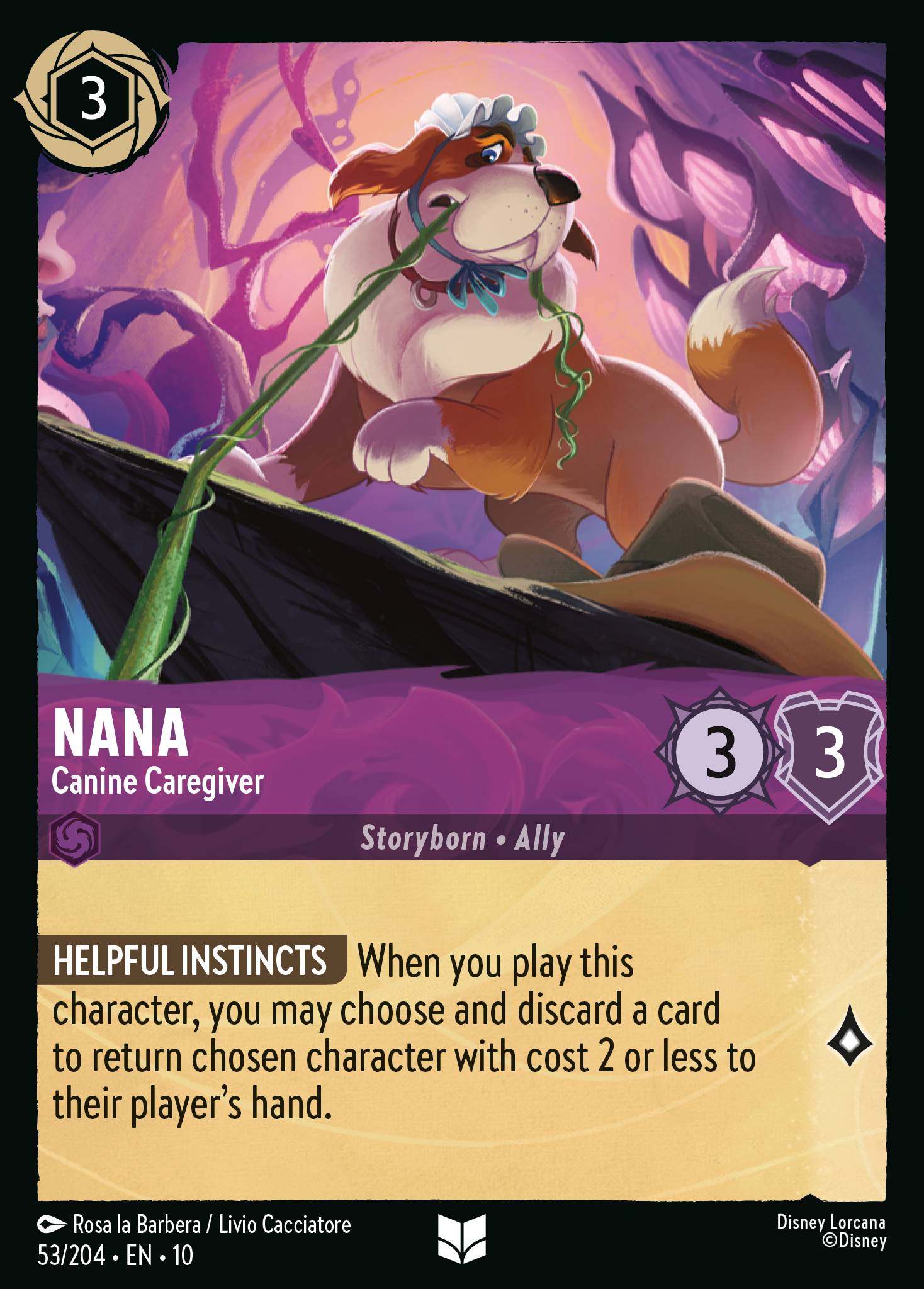 Nana — Canine Caregiver Disney Lorcana card