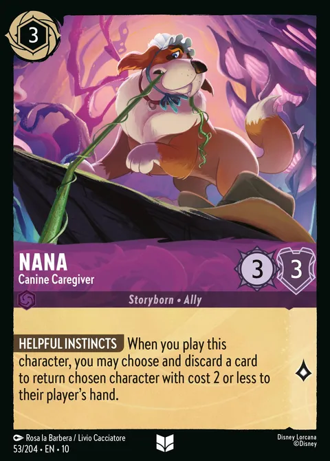 Nana — Canine Caregiver Disney Lorcana card