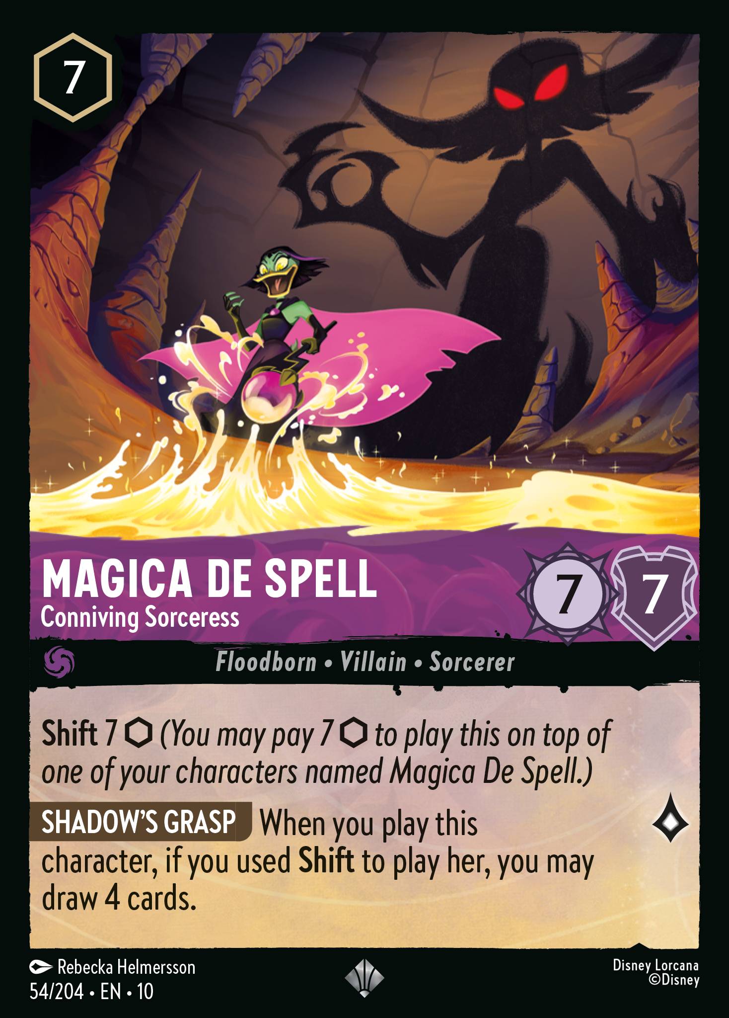 Magica De Spell — Conniving Sorceress Disney Lorcana card