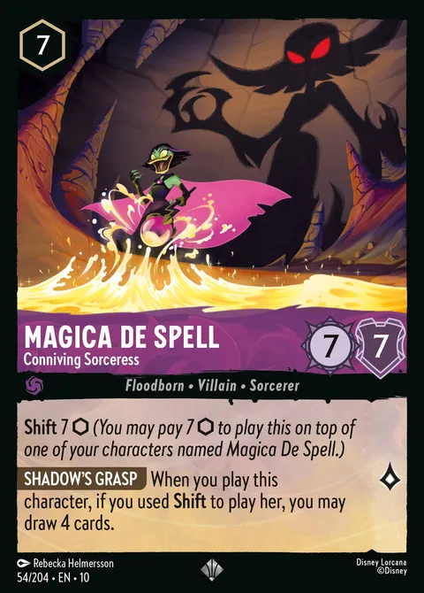 Magica De Spell — Conniving Sorceress Disney Lorcana card