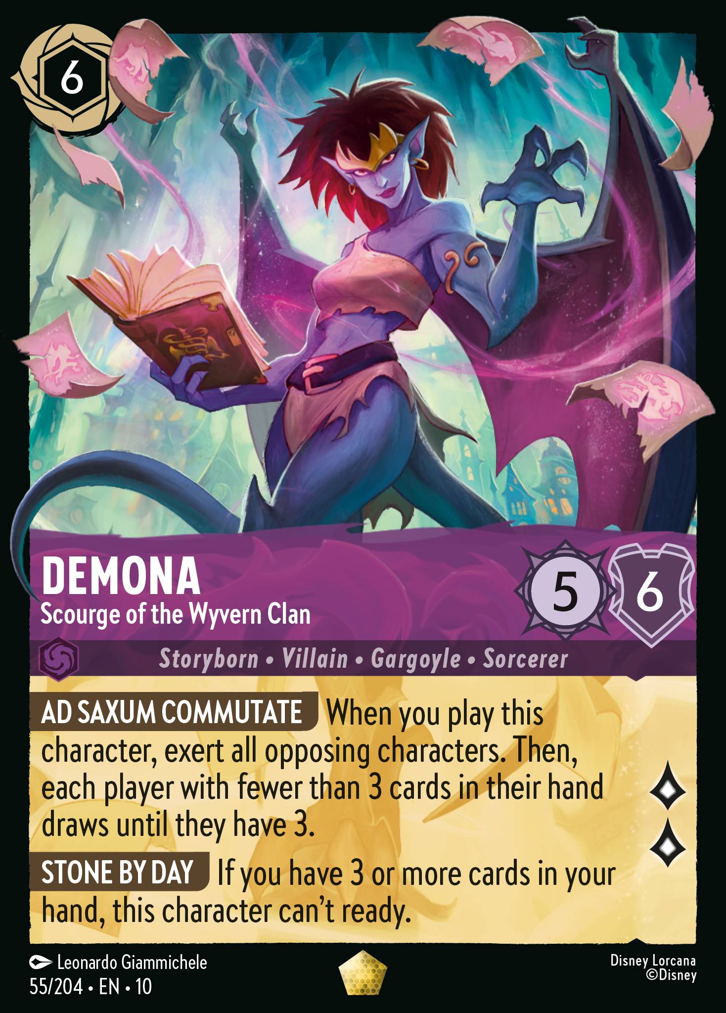 Demona — Scourge of the Wyvern Clan Disney Lorcana card