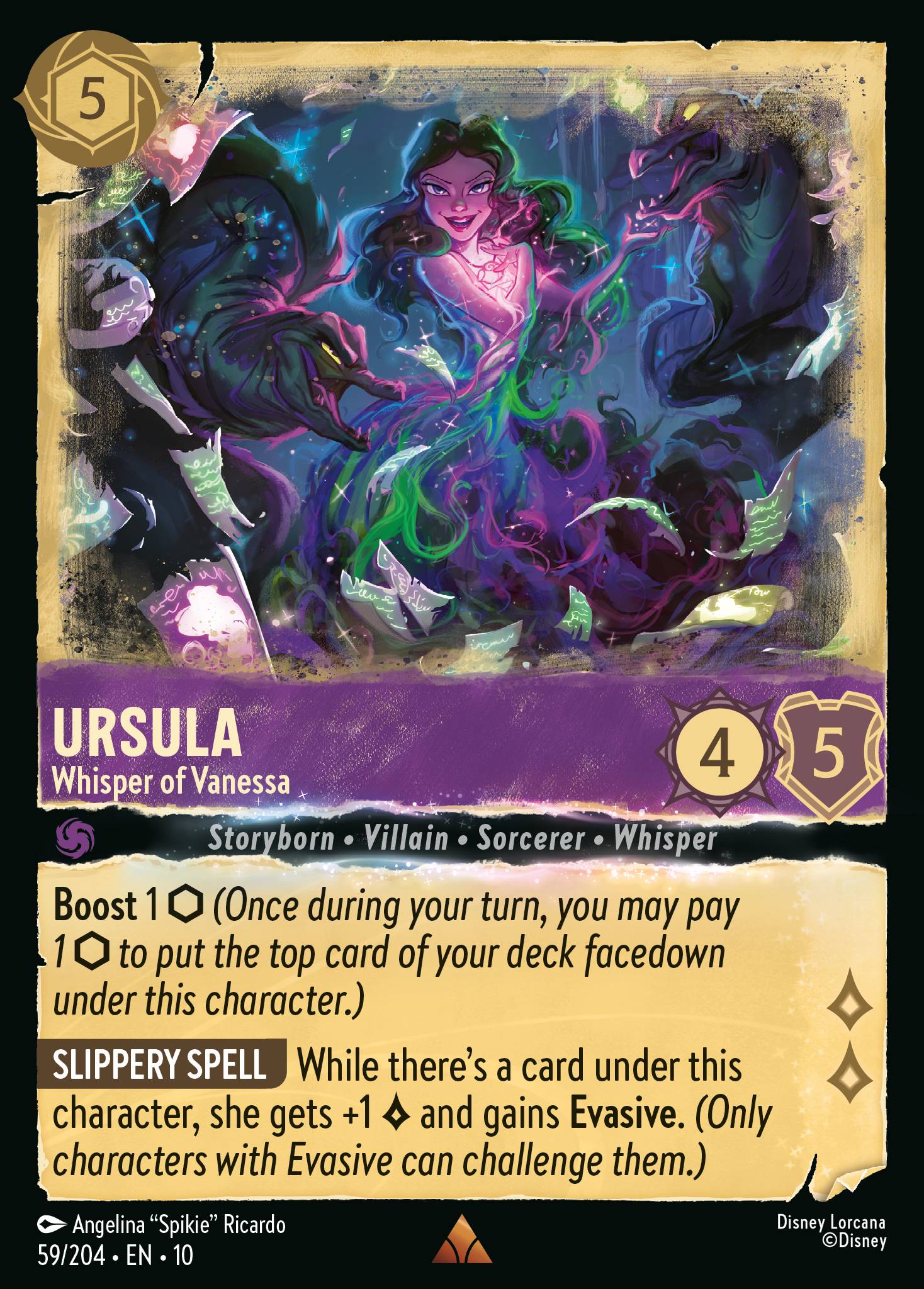 Ursula — Whisper of Vanessa Disney Lorcana card