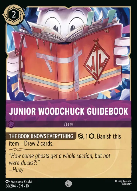 Junior Woodchuck Guidebook Disney Lorcana card