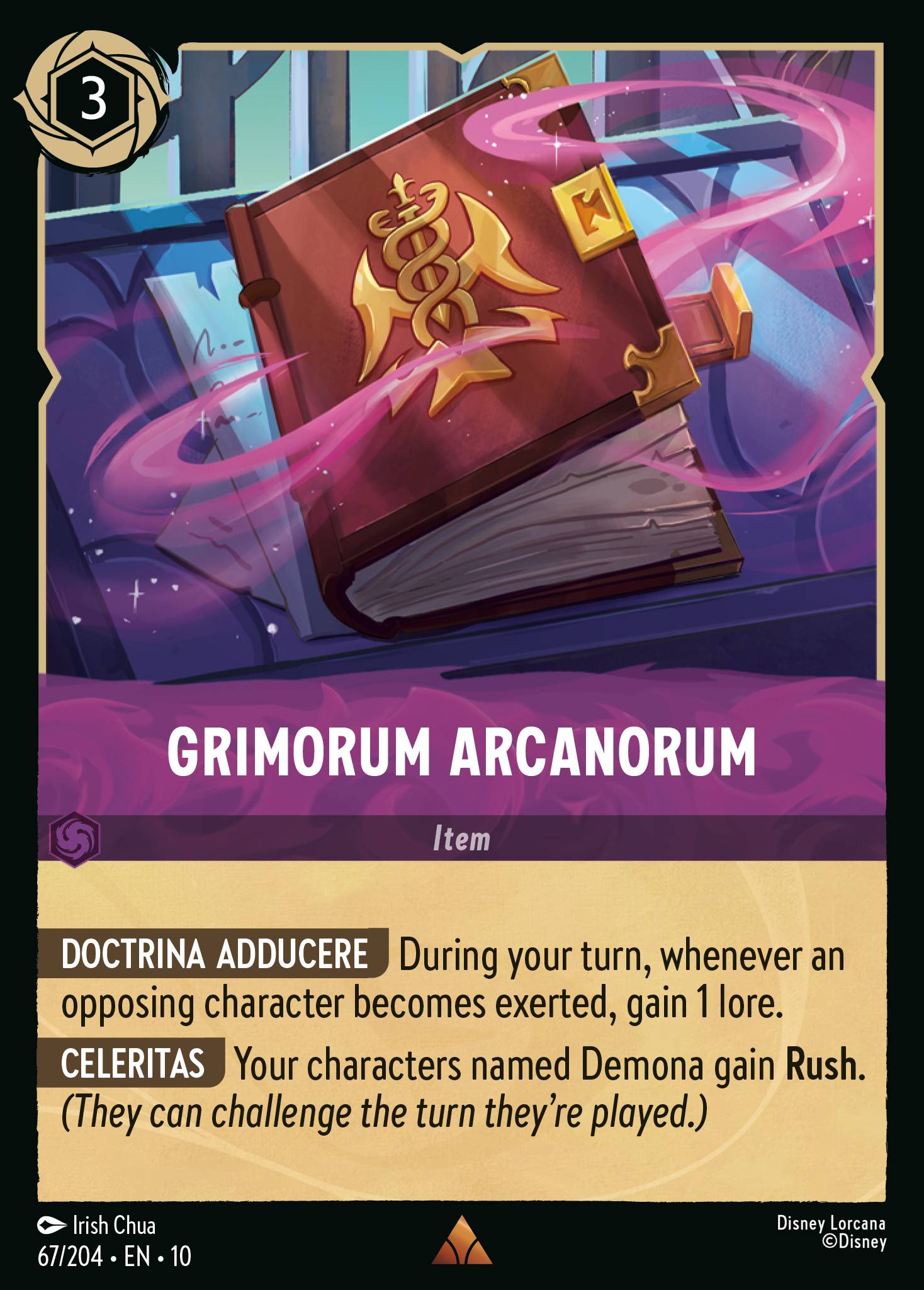 Grimorum Arcanorum Disney Lorcana card