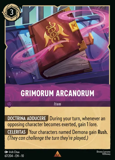 Grimorum Arcanorum Disney Lorcana card