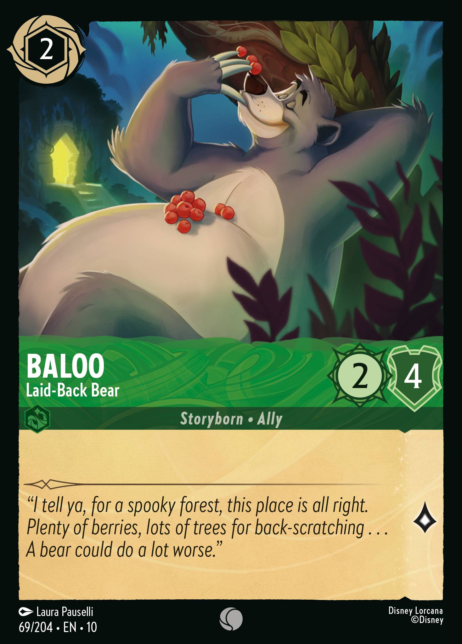 Baloo — Laid-Back Bear Disney Lorcana card
