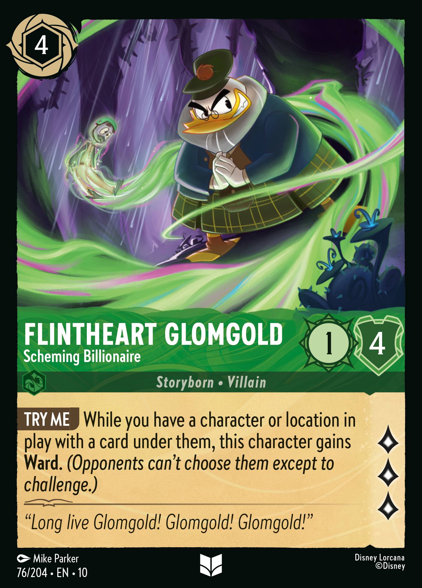 Flintheart Glomgold — Scheming Billionaire Disney Lorcana card
