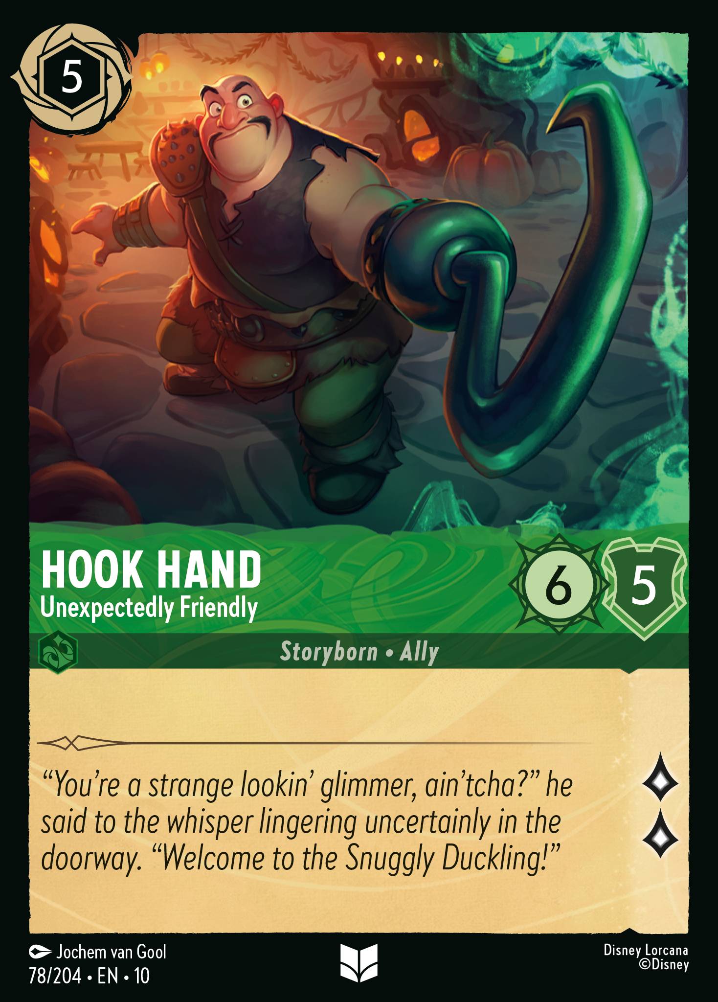 Hook Hand — Unexpectedly Friendly Disney Lorcana card