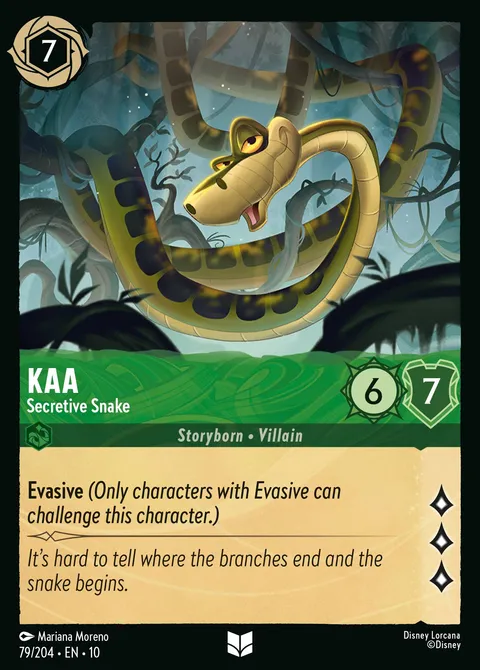 Kaa — Secretive Snake Disney Lorcana card