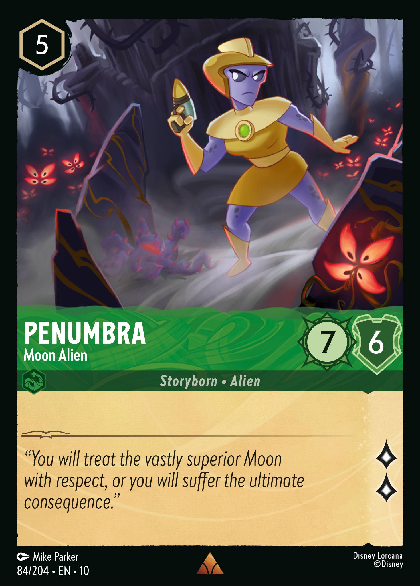 Penumbra — Moon Alien Disney Lorcana card