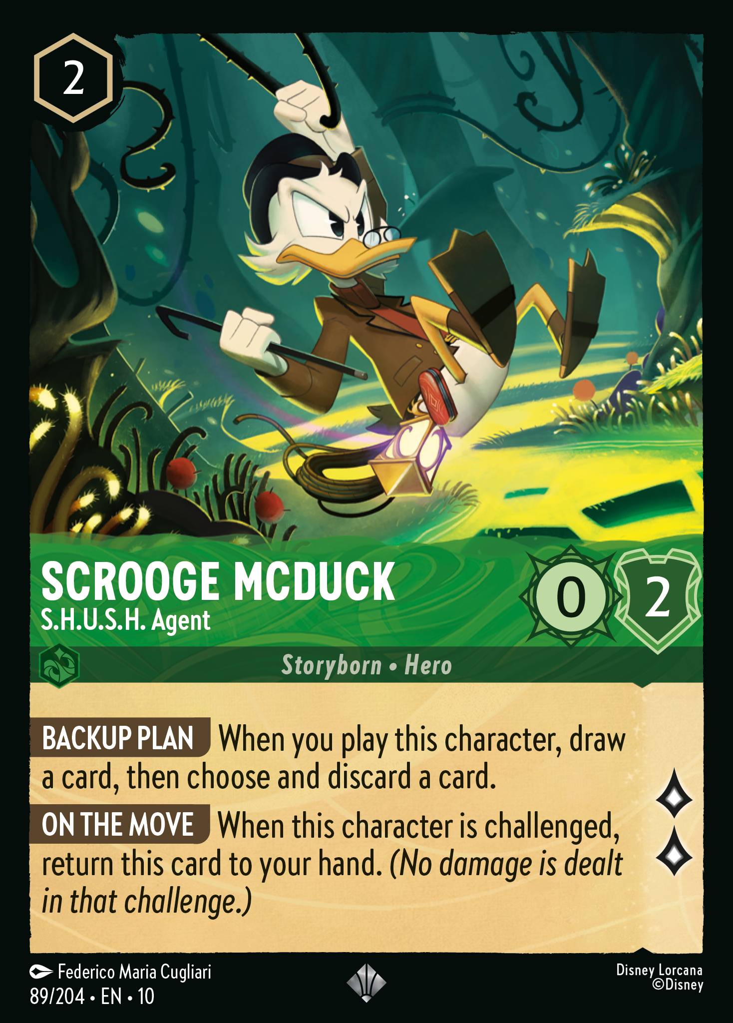 Scrooge McDuck — S.H.U.S.H. Agent Disney Lorcana card