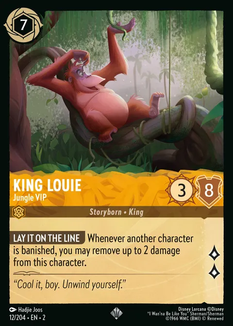 King Louie — Jungle VIP Disney Lorcana card
