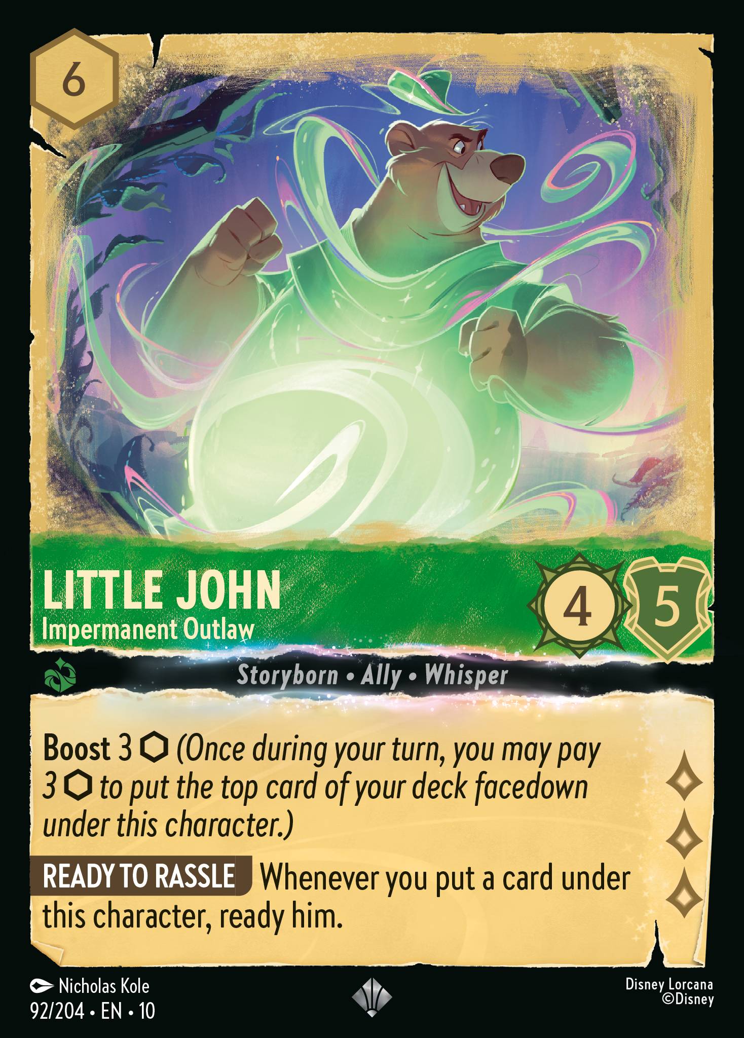 Little John — Impermanent Outlaw Disney Lorcana card