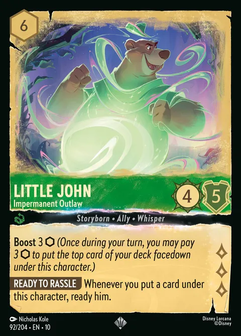 Little John — Impermanent Outlaw Disney Lorcana card