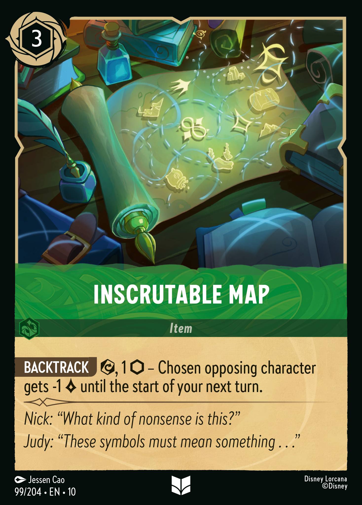 Inscrutable Map Disney Lorcana card