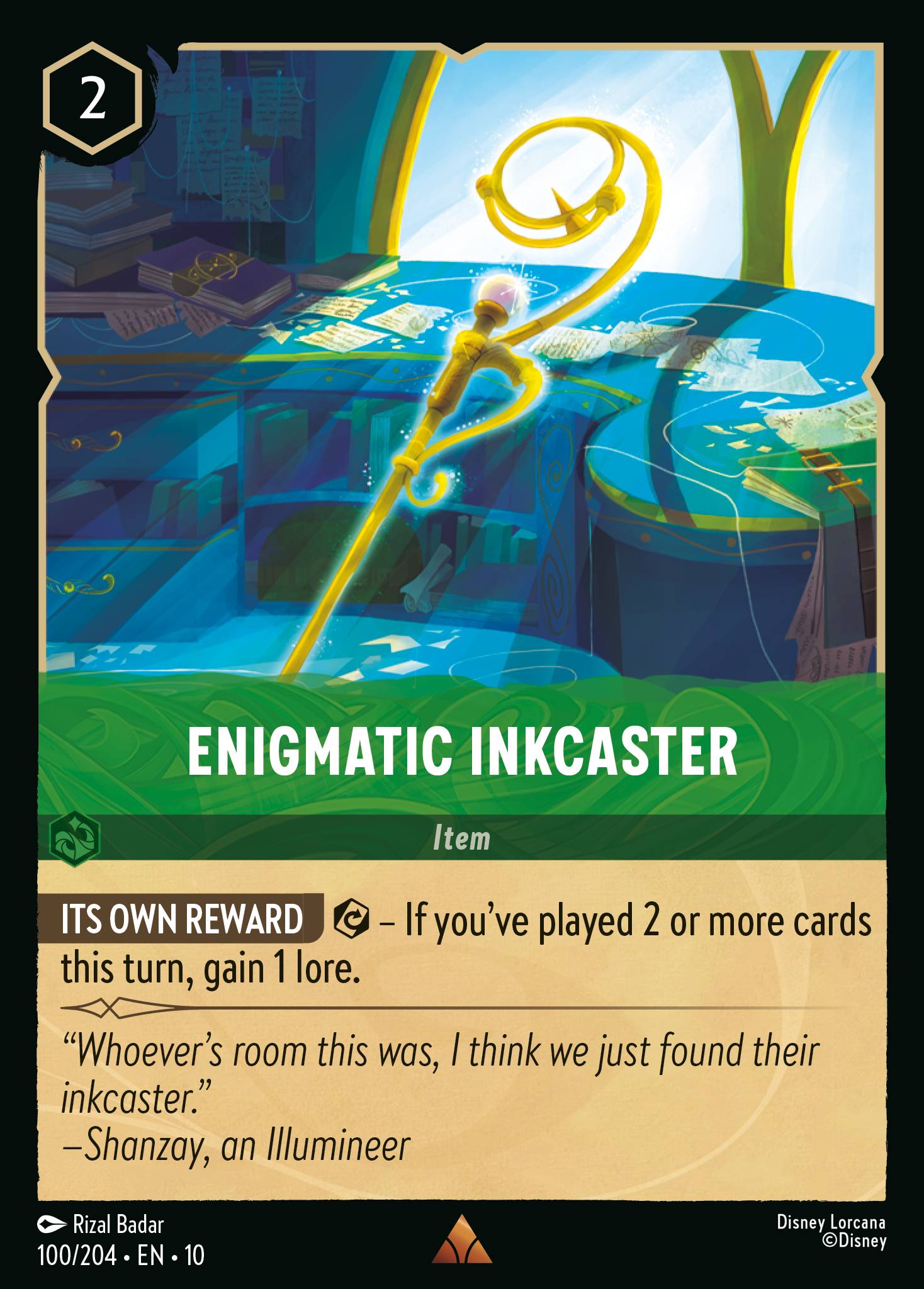 Enigmatic Inkcaster Disney Lorcana card