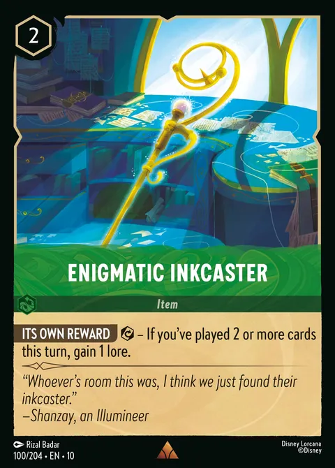 Enigmatic Inkcaster Disney Lorcana card