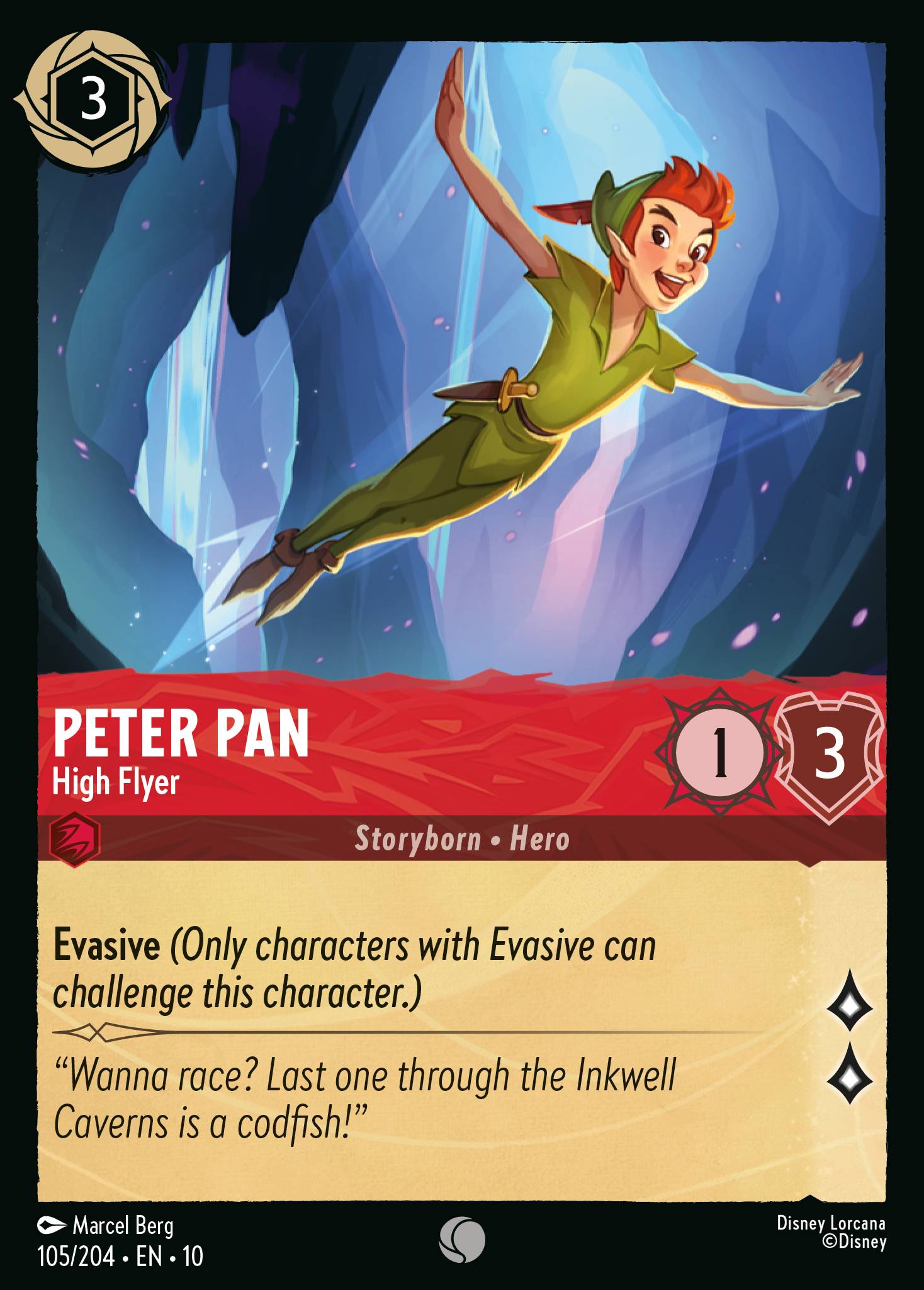 Peter Pan — High Flyer Disney Lorcana card