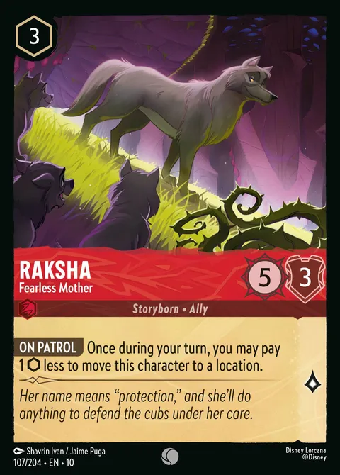 Raksha — Fearless Mother Disney Lorcana card
