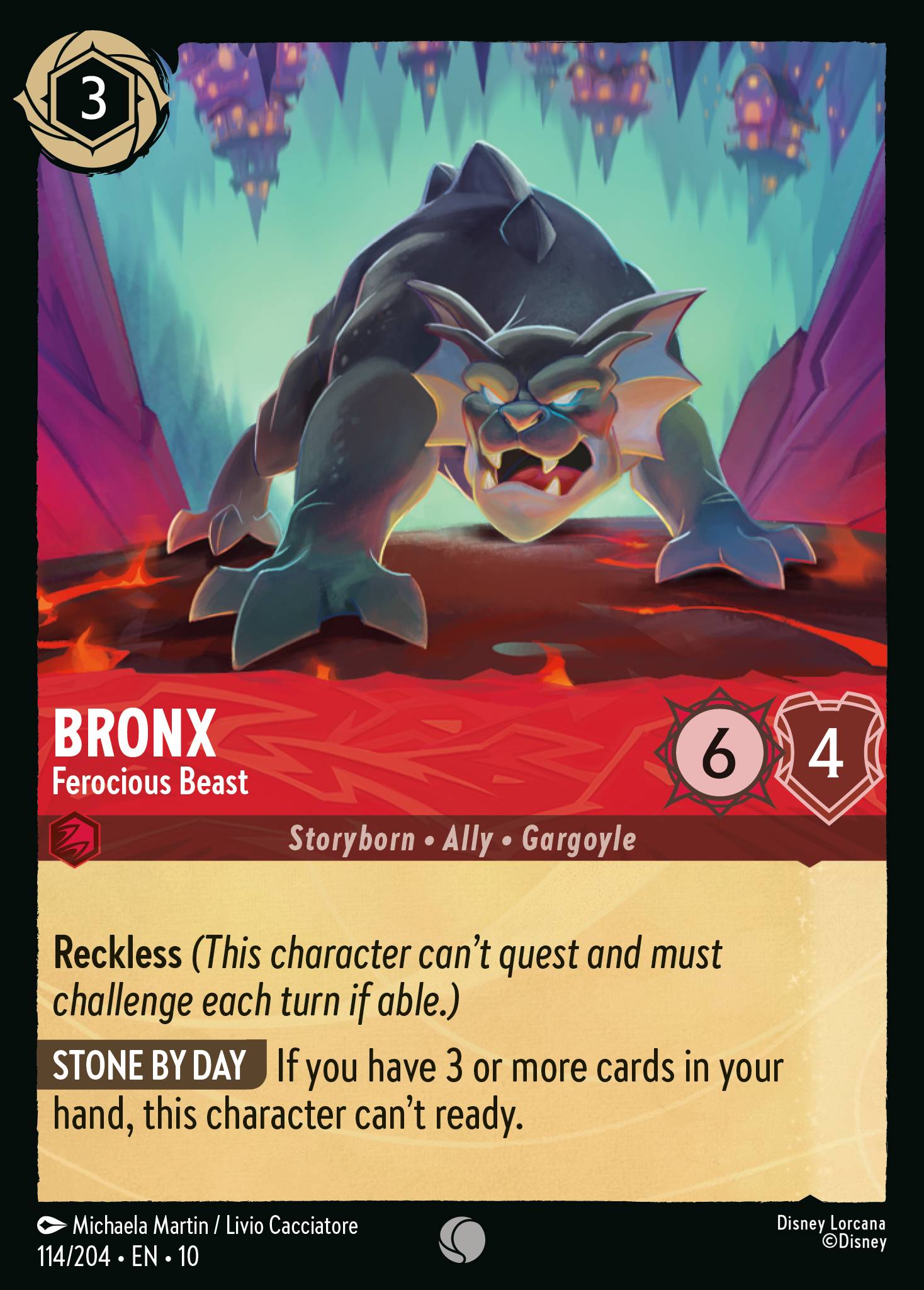 Bronx — Ferocious Beast Disney Lorcana card