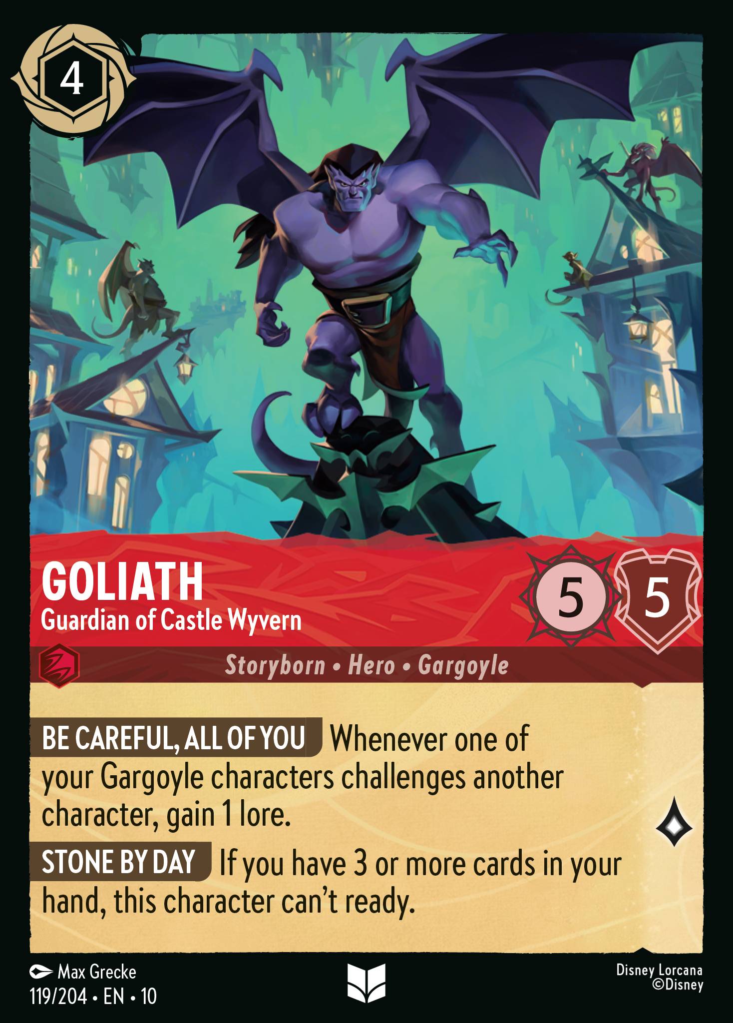 Goliath — Guardian of Castle Wyvern Disney Lorcana card
