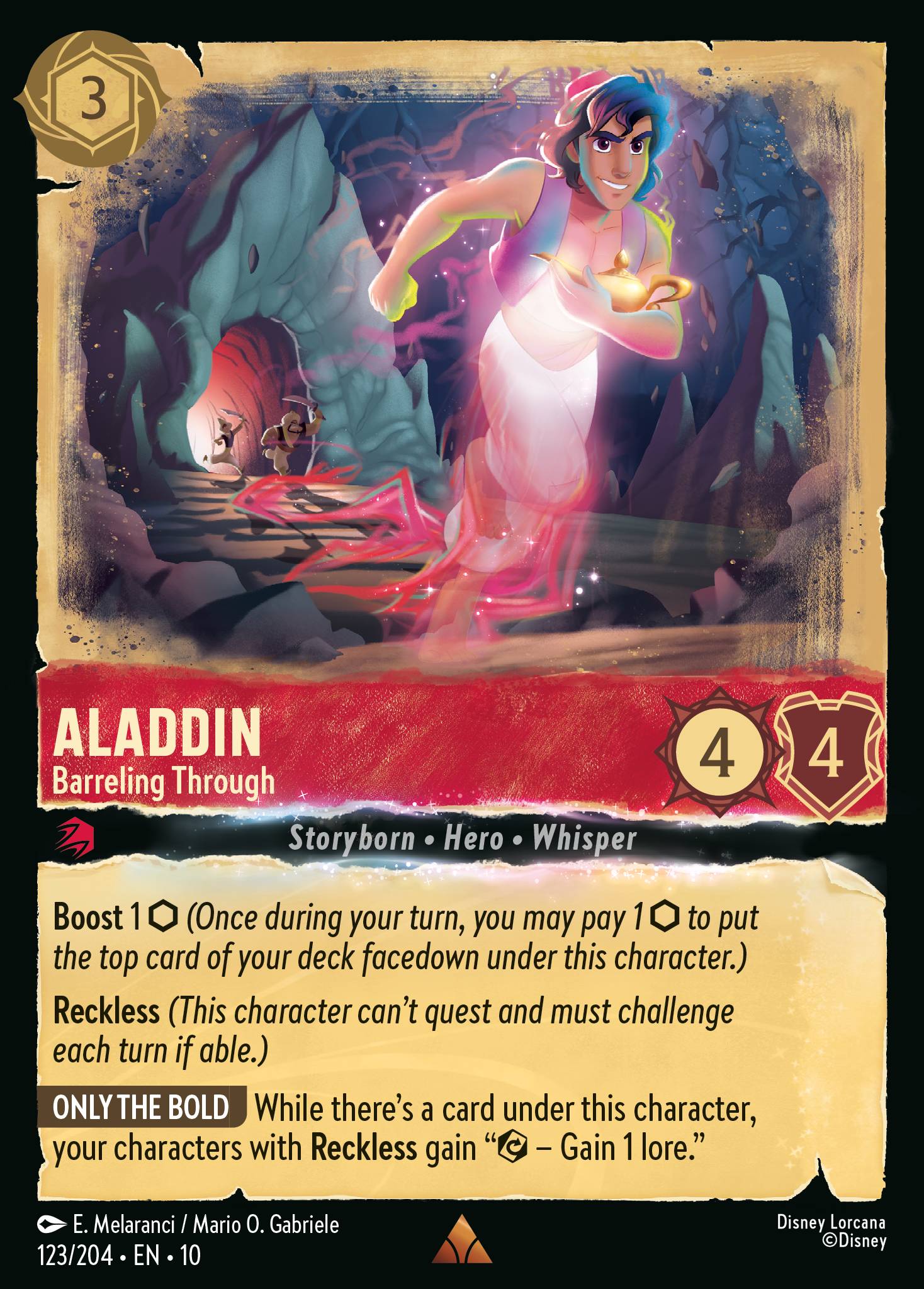 Aladdin — Barreling Through Disney Lorcana card