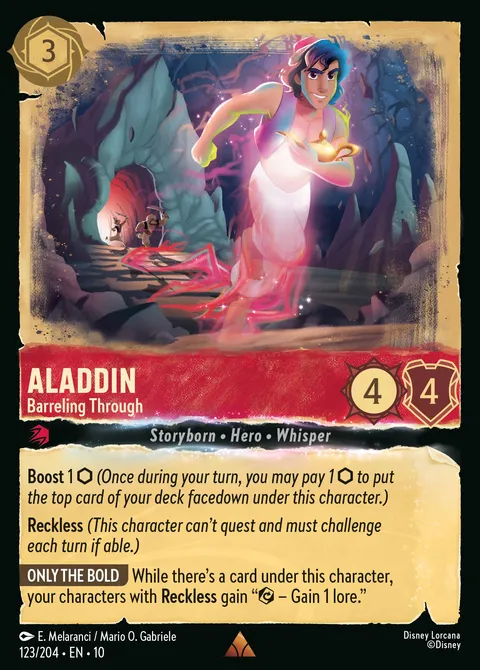 Aladdin — Barreling Through Disney Lorcana card