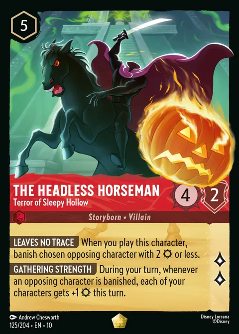 The Headless Horseman — Terror of Sleepy Hollow Disney Lorcana card