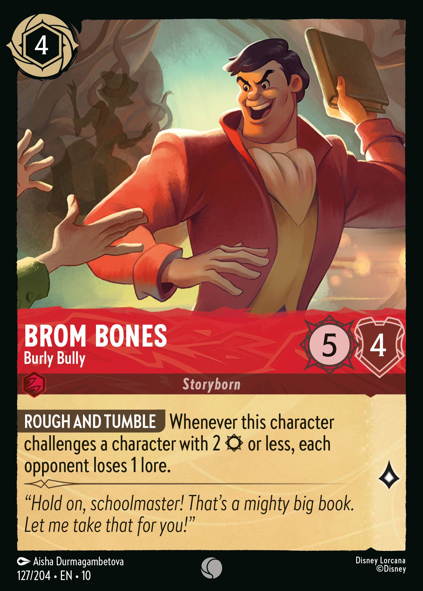Brom Bones — Burly Bully Disney Lorcana card