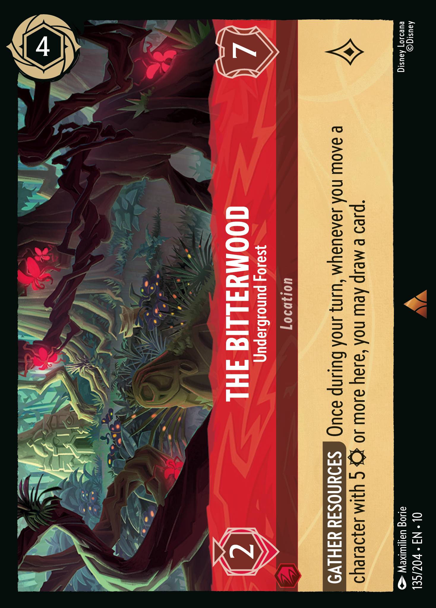 The Bitterwood — Underground Forest Disney Lorcana card