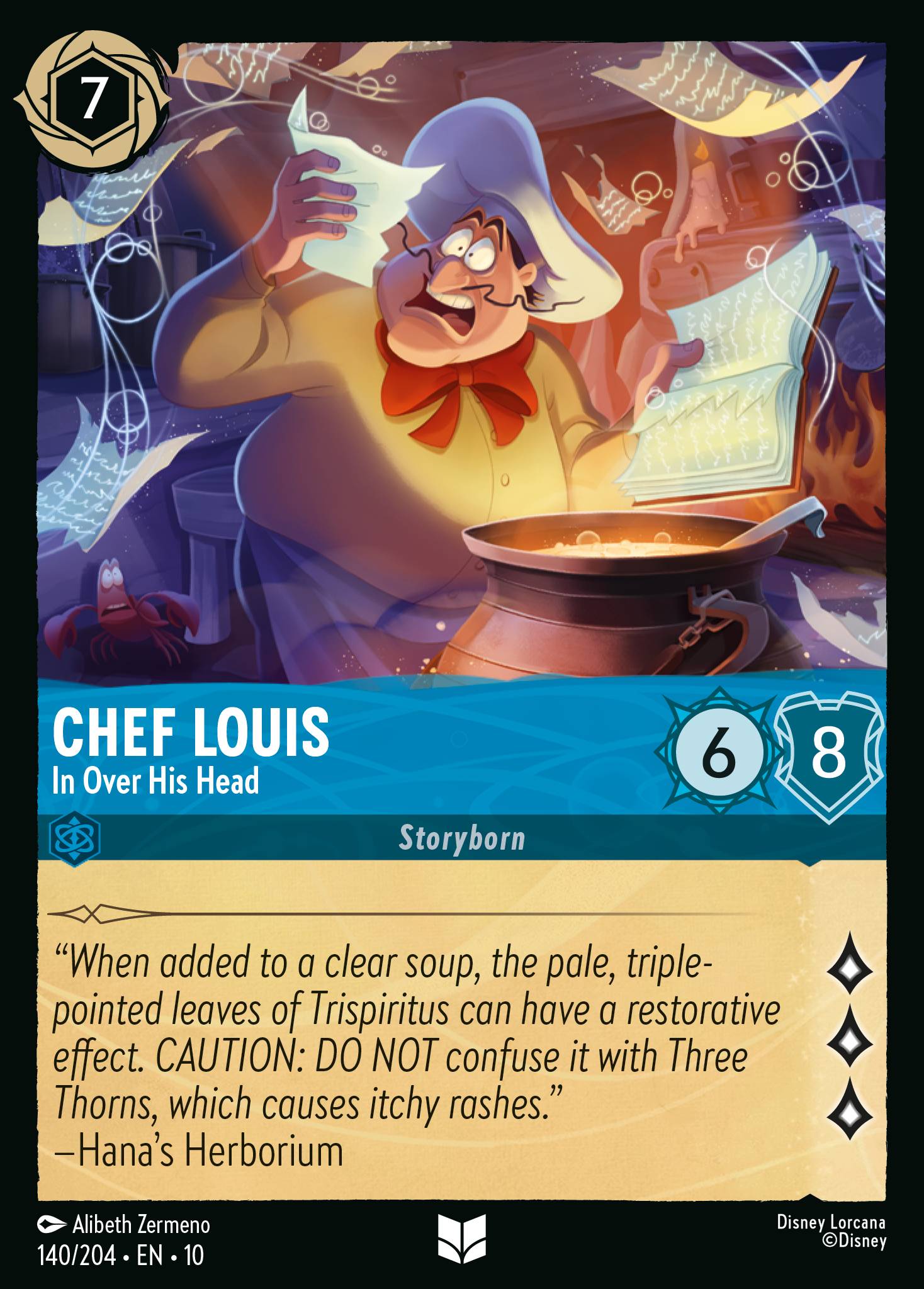 Chef Louis — In Over His Head Disney Lorcana card
