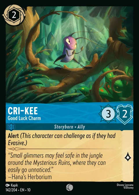 Cri-Kee — Good Luck Charm Disney Lorcana card