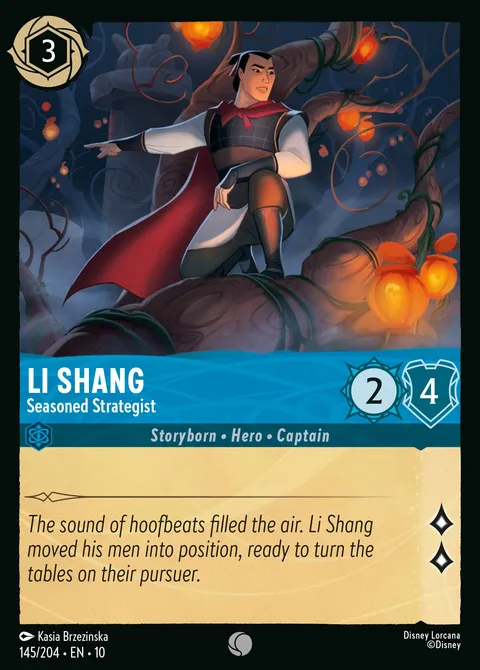 Li Shang — Seasoned Strategist Disney Lorcana card