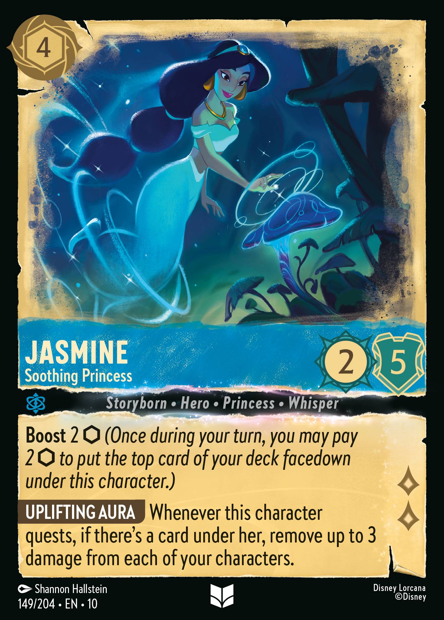 Jasmine — Soothing Princess Disney Lorcana card