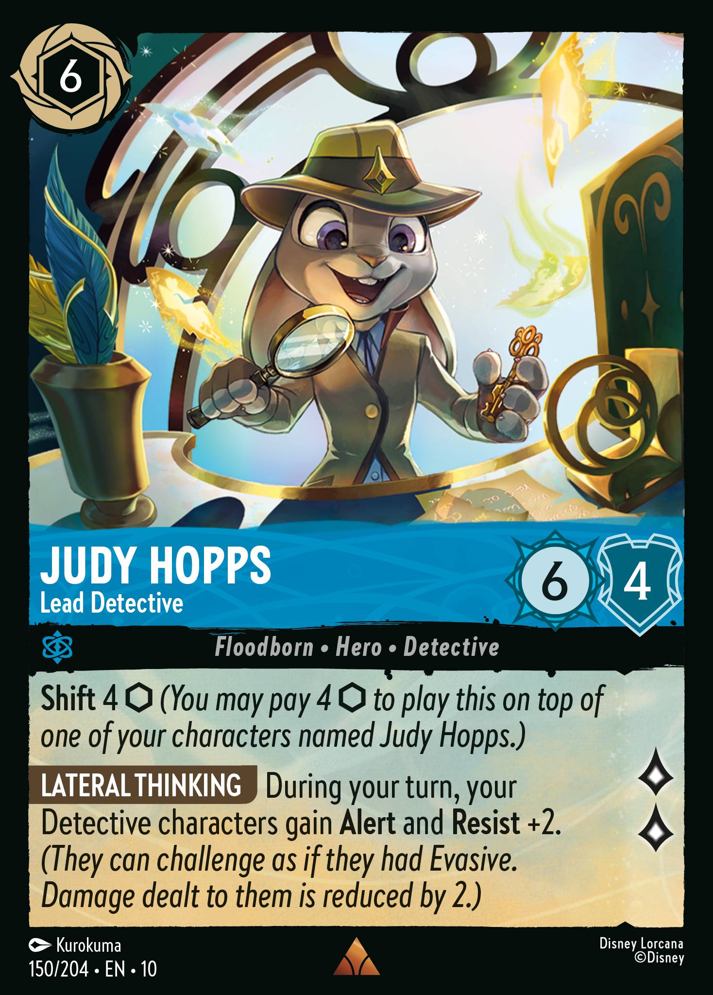 Judy Hopps — Lead Detective Disney Lorcana card