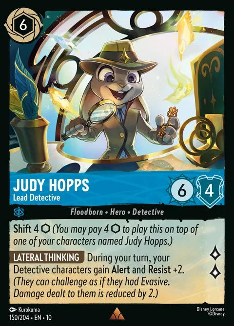 Judy Hopps — Lead Detective Disney Lorcana card