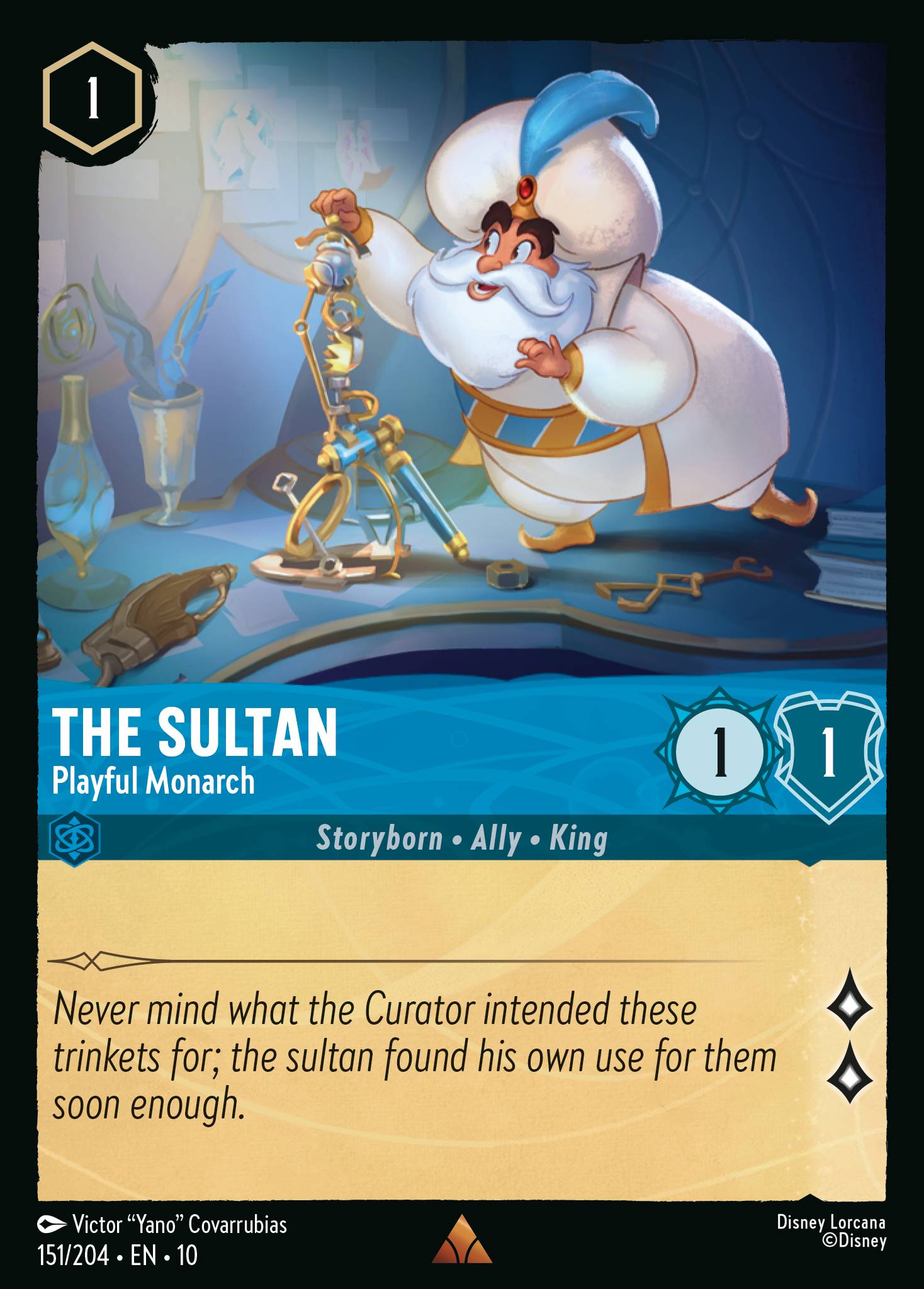 The Sultan — Playful Monarch Disney Lorcana card