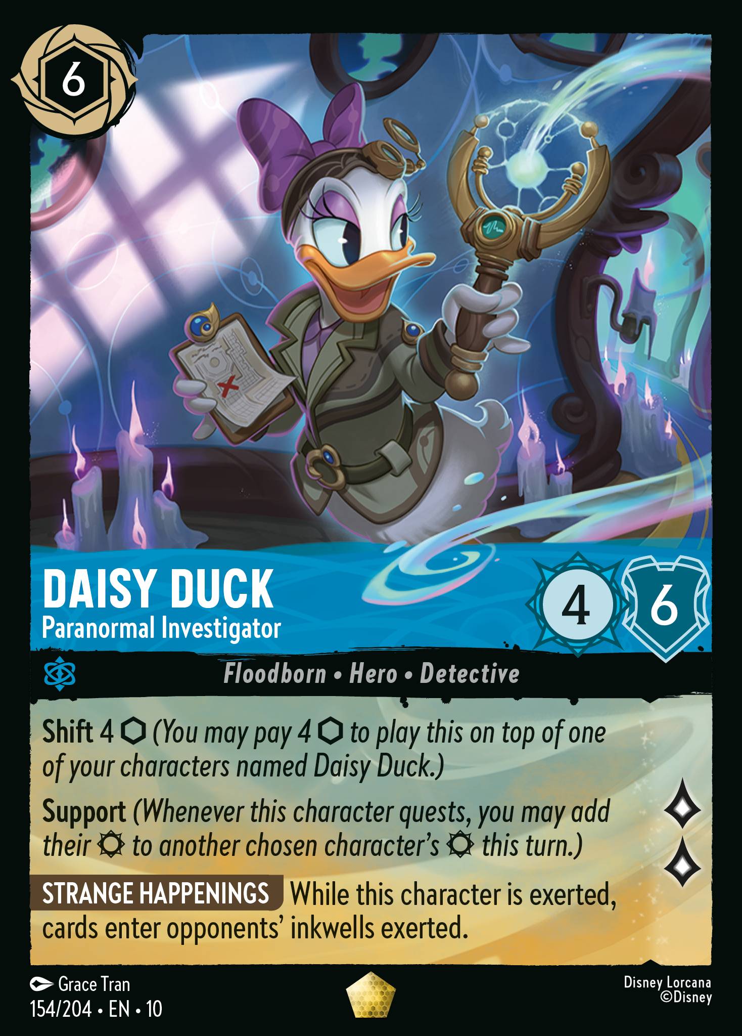 Daisy Duck — Paranormal Investigator Disney Lorcana card