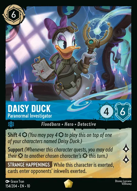 Daisy Duck — Paranormal Investigator Disney Lorcana card