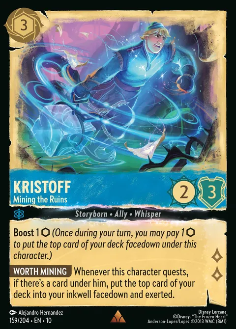 Kristoff — Mining the Ruins Disney Lorcana card