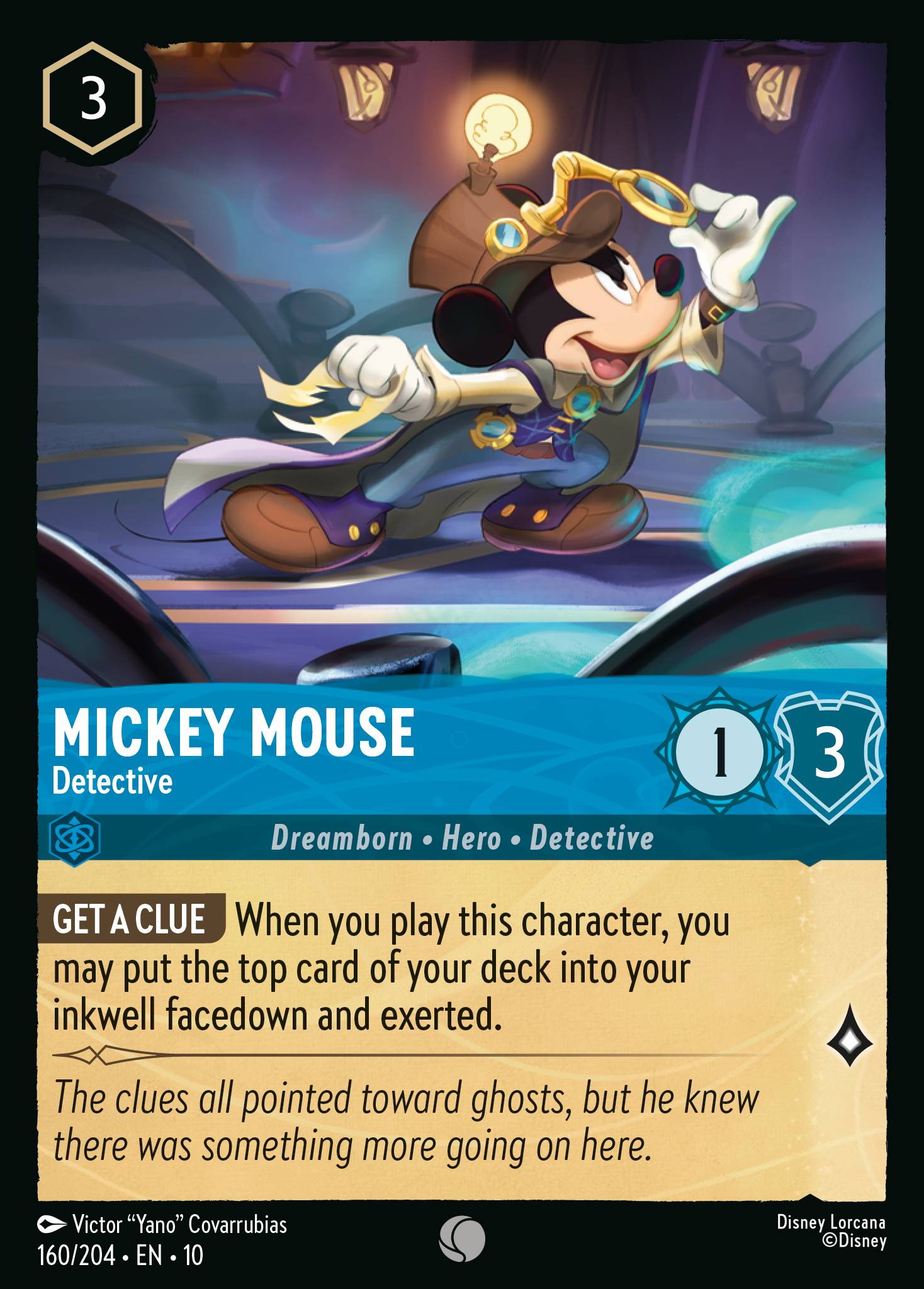 Mickey Mouse — Detective Disney Lorcana card