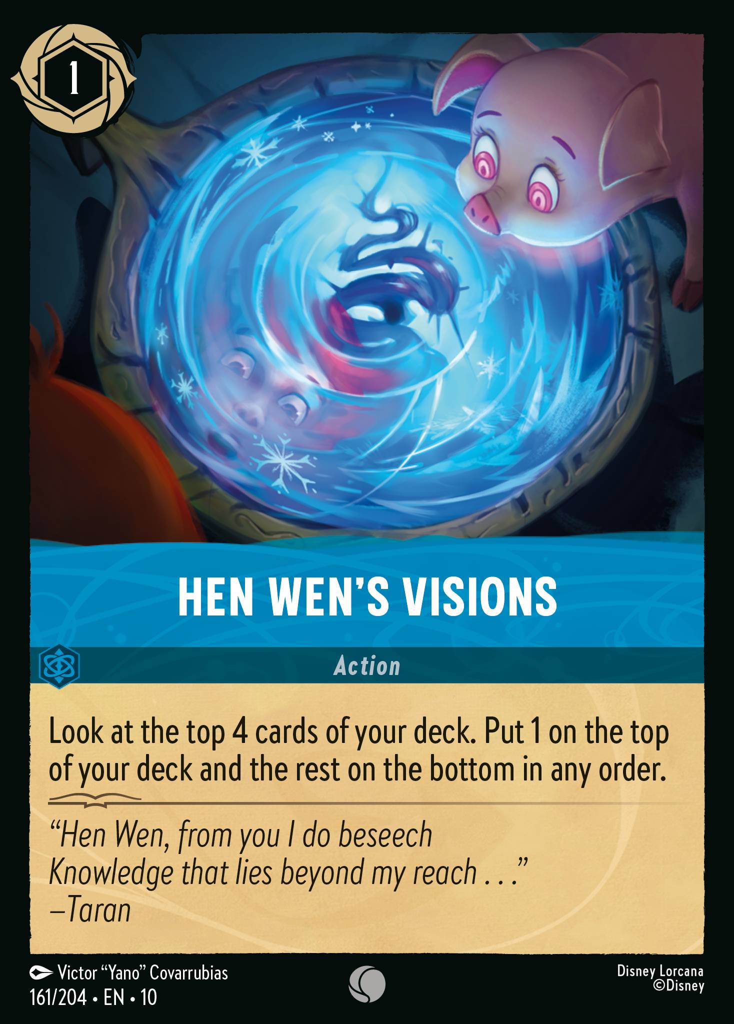 Hen Wen's Visions Disney Lorcana card