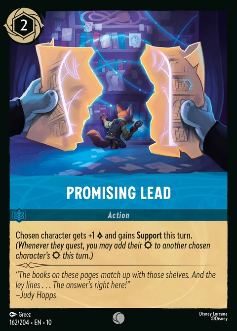 Promising Lead Disney Lorcana card