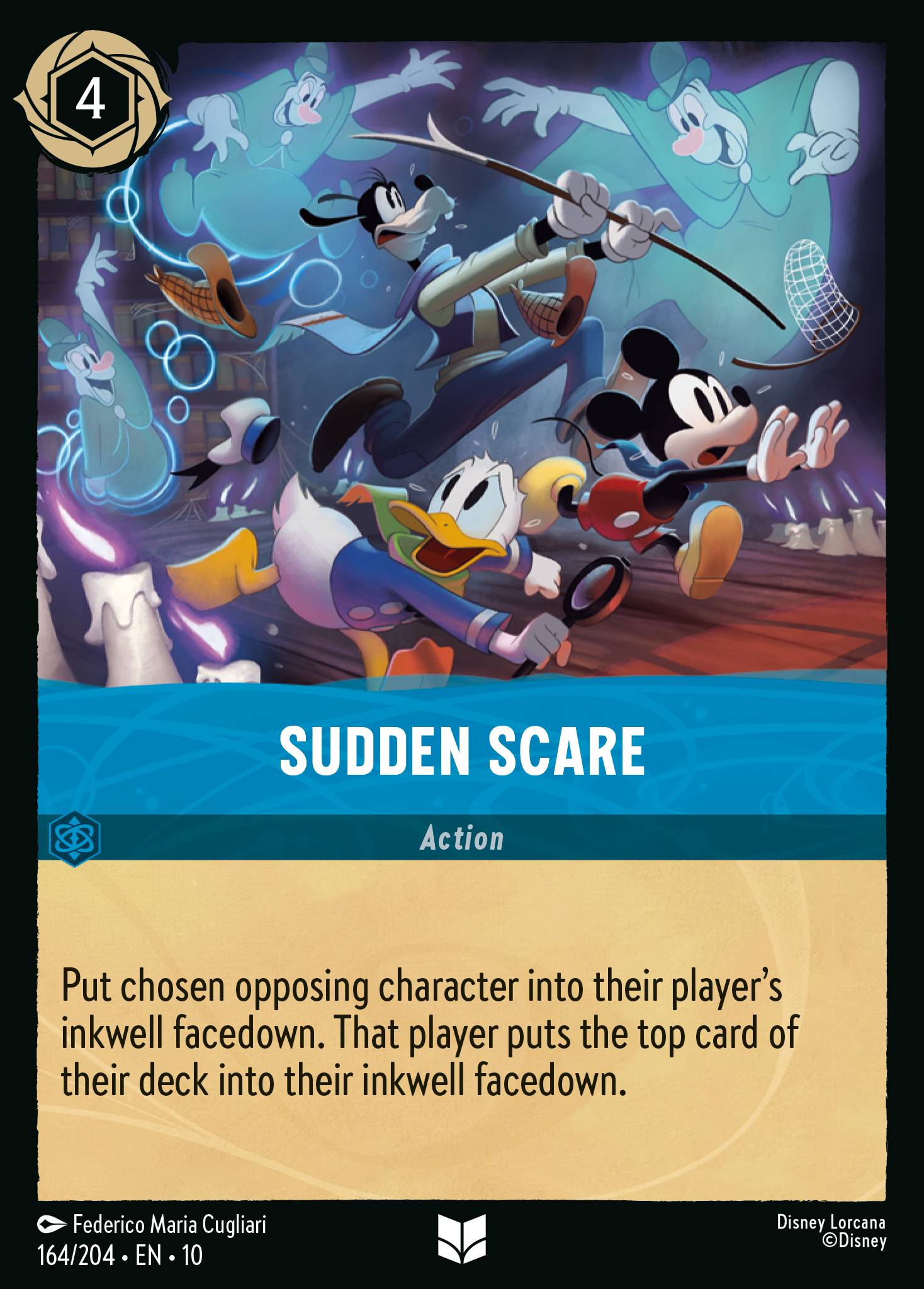 Sudden Scare Disney Lorcana card
